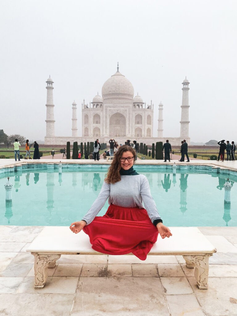 Meditation Taj Mahal Indien